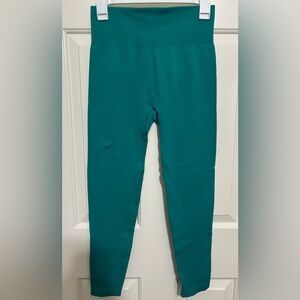 OQQ Teal Women's Leggings